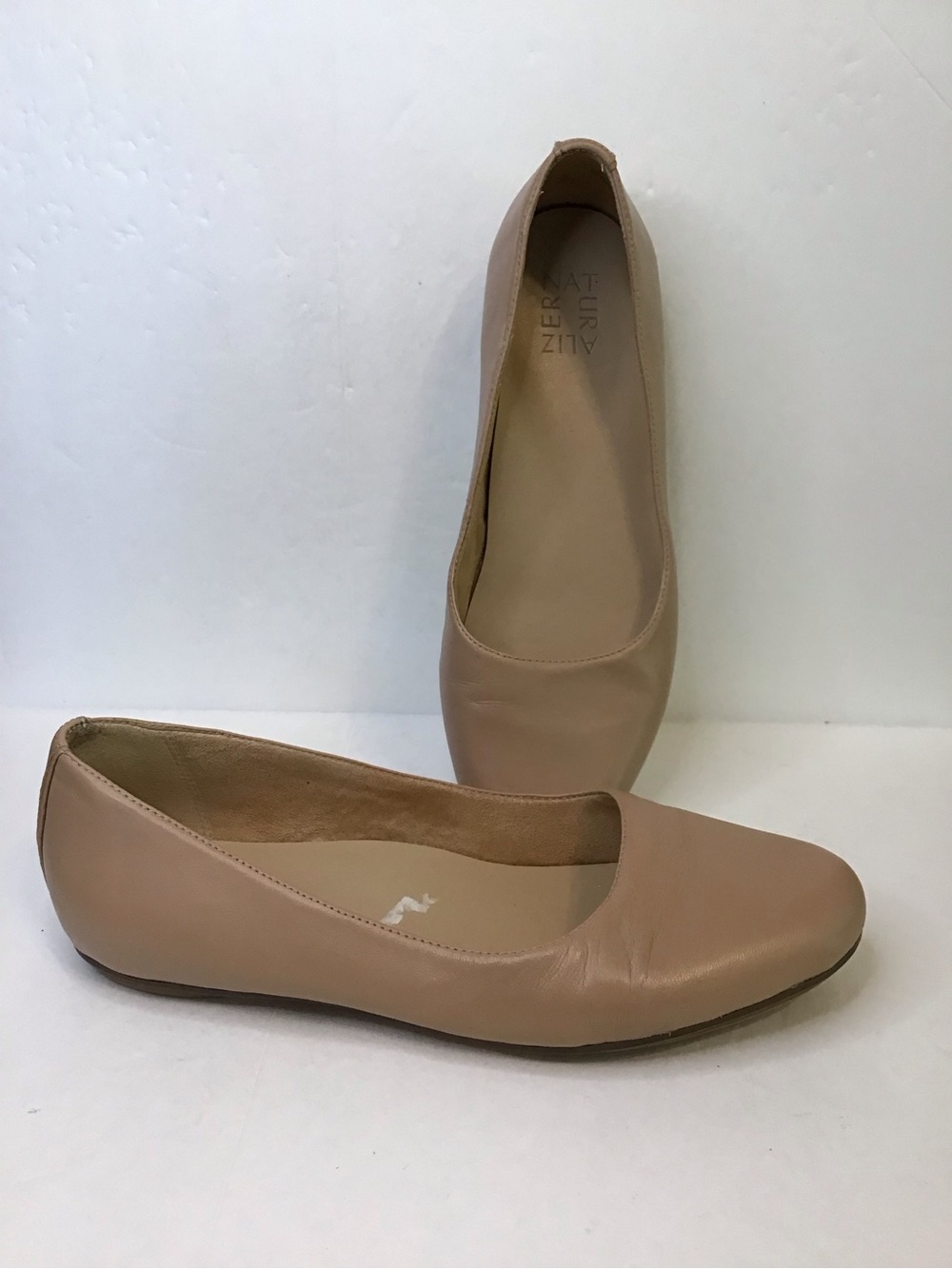 Naturalizer Women's MAXWELL Nude Leather Ballet Flats 9 - Picture 5 of 9